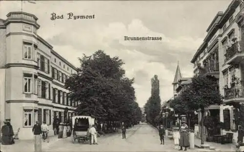 Ak Bad Pyrmont in Niedersachsen, Brunnenstraße