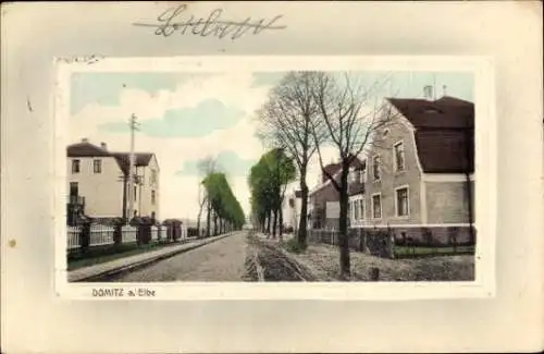 Passepartout Ak Dömitz an der Elbe Mecklenburg, Bäckerstraße