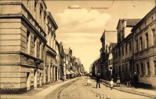Ak Rawicz Rawitsch Posen, Berlinerstraße