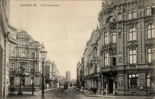 Ak Aachen, Schloßstraße