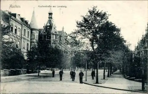 Ak Aachen in Nordrhein Westfalen, Kupferstraße, Lousberg