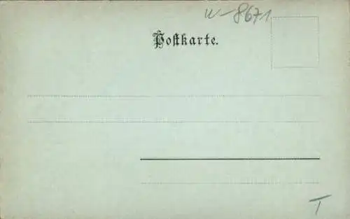 Mondschein Ak Oberkotzau in Oberfranken Bayern, Schwessnitz, Metzgerei und Bierwirtschaft J. Püttner