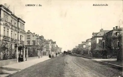 Ak Limbach in Sachsen, Bahnhofstraße