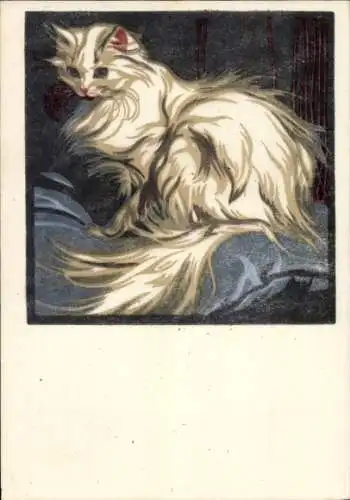 Künstler Ak Bresslern Roth, Norbertine von, Katze