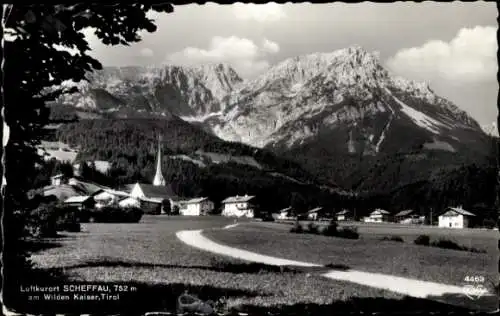 Ak Scheffau am Wilden Kaiser Tirol, Teilansicht, Wilder Kaiser