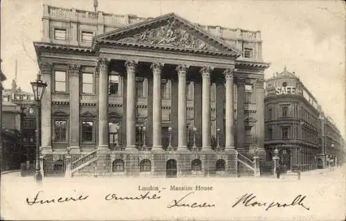 Ak London City England, Herrenhaus
