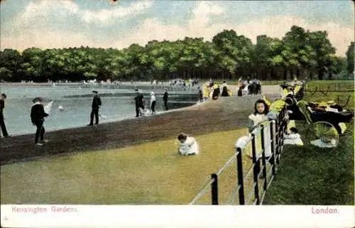 Ak London City England, Kensington-Gardens