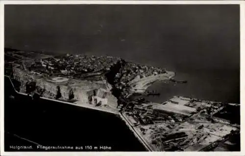 Ak Nordseeinsel Helgoland, Fliegeraufnahme, Gesamtansicht