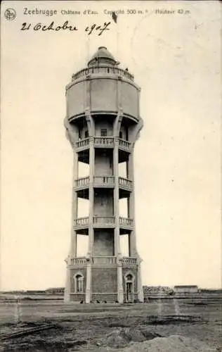 Ak Knokke Heist Heyst Knocke sur Mer Westflandern, Heyst-Zeebrugge, Le Chateau d'Eau