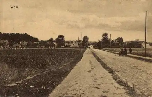 Ak Valka Walk Livland Lettland, Teilansicht