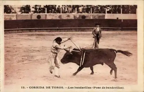 Ak Bullfight, Die Banderillas