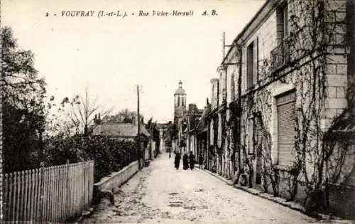 Ak Vouvray Indre et Loire, Rue Victor Hérault