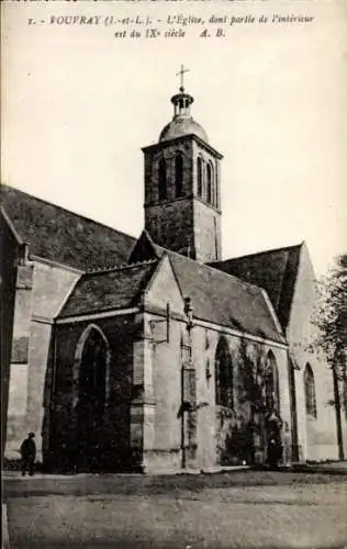 Ak Vouvray Indre et Loire, Kirche