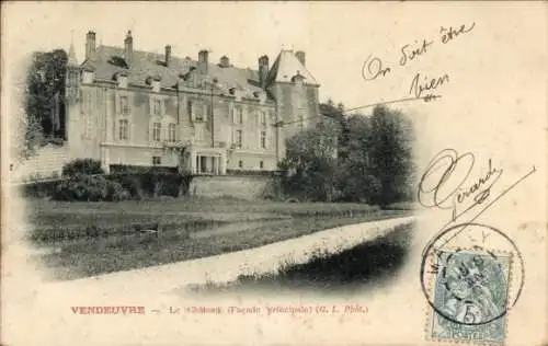 Ak Vendeuvre sur Barse Aube, Schloss