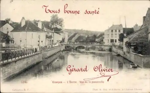 Ak Essoyes Aube, Ource, Teilansicht