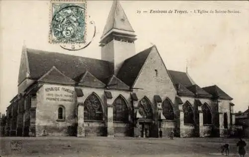 Ak Sainte Savine Aube, Kirche