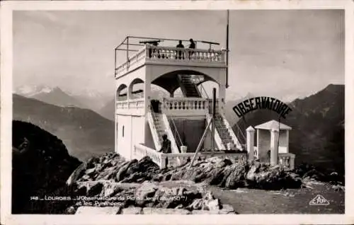 Ak Lourdes Hautes Pyrénées, Observatoire du Pic du Jer