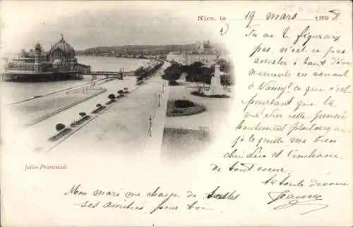 Ak Nice Nizza Alpes Maritimes, Jetee-Promenade