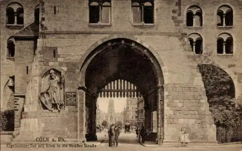 Ak Köln am Rhein, Eigelsteiner Tor, Blick in die Neußer Straße