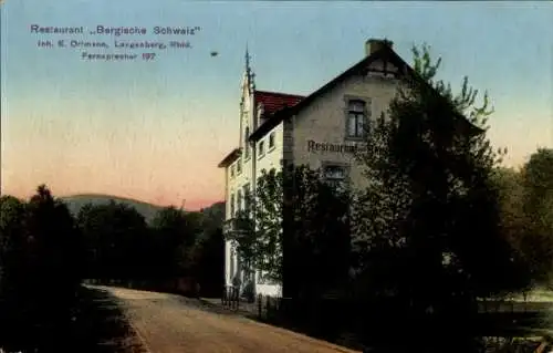 Ak Langenberg Velbert im Rheinland, Restaurant Bergische Schweiz