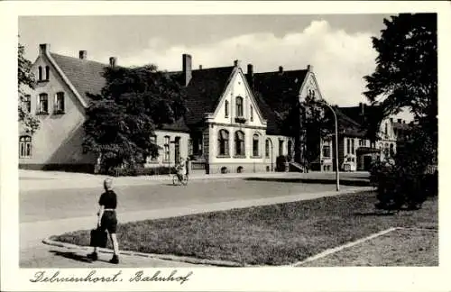 Ak Delmenhorst in Oldenburg, Bahnhof, Fahrrad