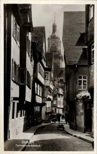 Ak Stuttgart in Württemberg, Turmstraße, Altstadt
