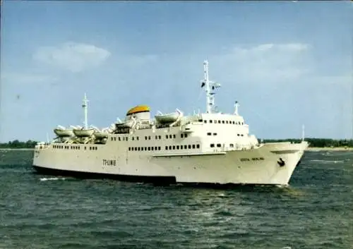 Ak Fährschiff MS Gösta Berling, Travemünde Trelleborg Linie, TT Linie