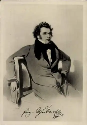 Künstler Ak Rieder, W. A., Komponist Franz Schubert