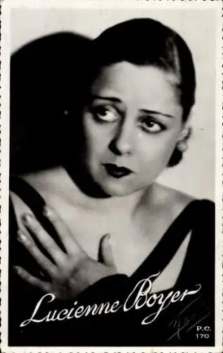 Ak Sängerin Lucienne Boyer, Portrait