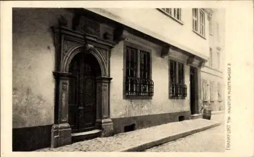 Ak Frankfurt am Main, Haustür Klostergasse 3