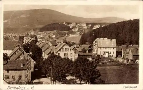 Ak Braunlage im Oberharz, Teilansicht des Ortes, Wohnhäuser