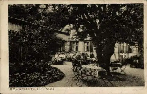 Ak Hildesheim in Niedersachsen, Söhrer Forsthaus, Terrasse