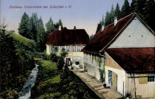 Ak Clausthal Zellerfeld im Oberharz, Kurhaus Untermühle