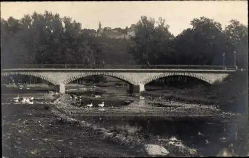 Foto Ak Bad Neustadt an der Saale Unterfranken, Salzburg, Brendbrücke, Kaiserpfalz