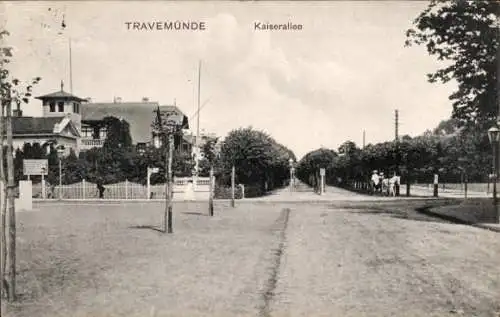 Ak Ostseebad Travemünde Lübeck, Kaiserallee