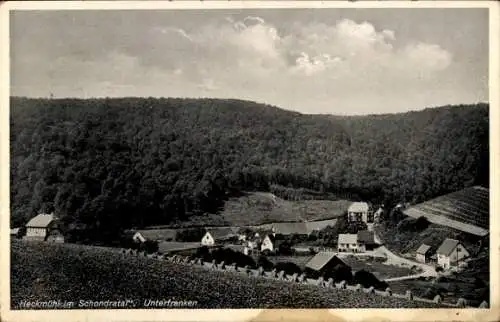 Ak Heckmühle Wartmannsroth Unterfranken, Gesamtansicht, Gasthaus Müller, Inh. Pabst