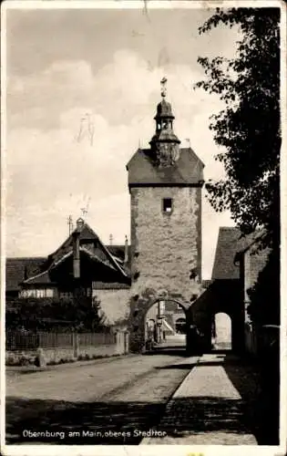 Ak Obernburg am Main Unterfranken, Oberes Stadttor