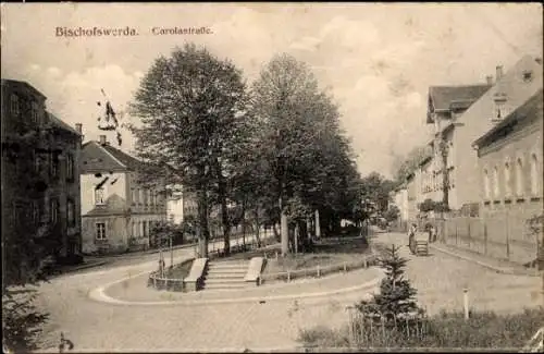 Ak Bischofswerda in Sachsen, Carolastraße