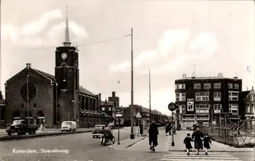 Ak Rotterdam Südholland Niederlande, Strevelsweg