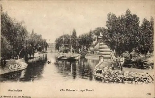 Ak Villa Dolores Montevideo Uruguay, Lago Blanco