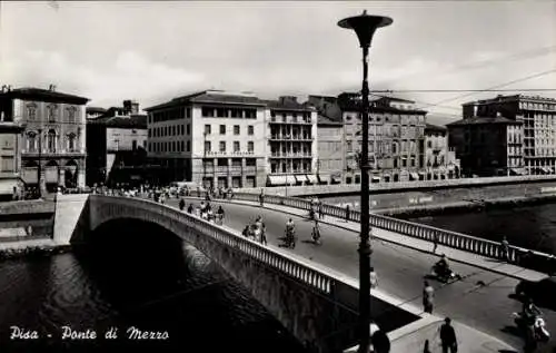 Ak Pisa Toskana, Mezzo Brücke
