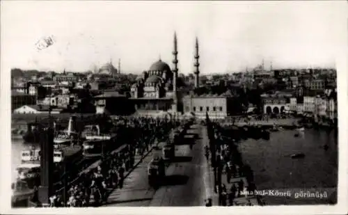 Ak Konstantinopel Istanbul Türkei, Neue Moschee, Stadtansicht
