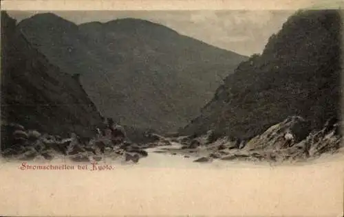 Ak Kyoto Präfektur Kyoto Japan, Stromschnellen