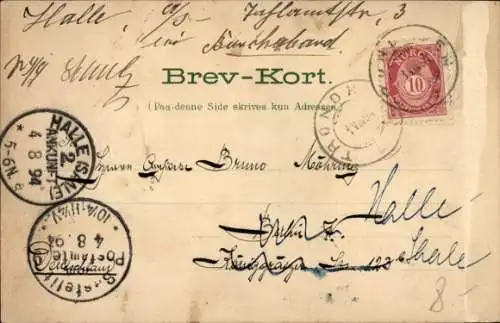 Vorläufer Litho Trondhjem Trondheim Norwegen, Domkirken, Lerfos