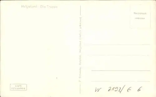 Ak Nordseeinsel Helgoland, Treppe zum Oberland, Apotheke