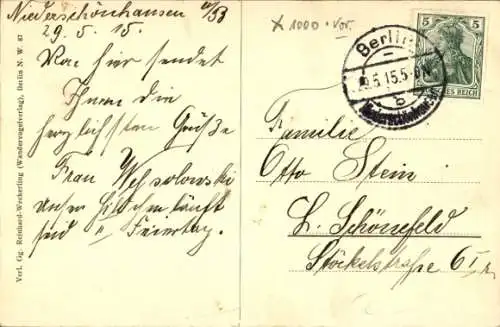 Ak Berlin Pankow Niederschönhausen, Kaiser Wilhelm Straße