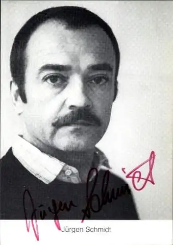 Ak Schauspieler Jürgen Schmidt, Autogramm, Portrait