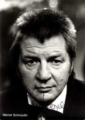 Ak Schauspieler Werner Schneyder, Portrait, Autogramm