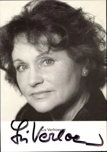 Ak Schauspielerin Lis Verhoeven, Portrait, Autogramm
