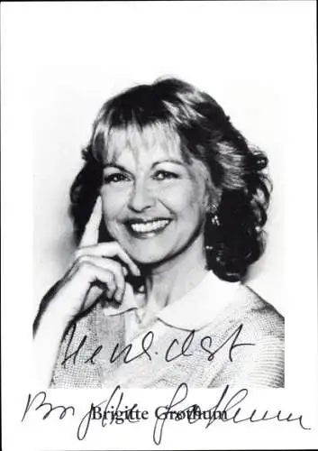 Ak Schauspielerin Brigitte Grothum, Portrait, Autogramm